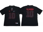 Alabama Crimson Tide #10 AJ McCarron Black Lights Out Limited Jersey