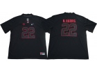 Alabama Crimson Tide #22 Najee Harris Black Lights Out Limited Jersey