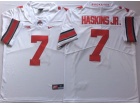 Ohio State Buckeyes #7 Dwayne Haskins JR White Football Jersey