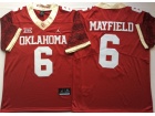 Oklahoma Sooners #6 Baker Mayfield Red Limited Jersey