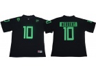 Oregon Duck #10 Justin Herbert Black College Football Jersey