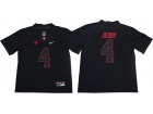 Alabama Crimson Tide #4 Jerry Jeudy Black Lights Out Limited Jersey