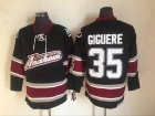 Anaheim Ducks #35 Jean-Sebastien Giguere Black Throwback Jersey