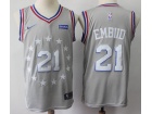 Nike Philadelphia 76ers #21 Joel Embiid Grey City Jersey