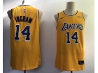 Nike Los Angeles Lakers #14 Brandon Ingram Yellow Jersey