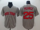 Boston Red Sox #25 Steve Pearce Grey Cool Base Jerseys