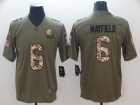 Cleveland Browns #6 Baker Mayfield Olive With Camo Number Salute To Service Limited Jersey