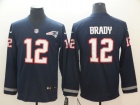 New England Patriots #12 Tom Brady Blue Long Sleeves Vapor Untouchable Limited Jersey