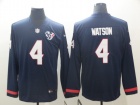 Houston Texans #4 Deshaun Waston Blue Long Sleeves Vapor Untouchable Limited Jersey