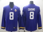 Minnesota Vikings #8 Kirk Cousins Purple Long Sleeves Vapor Untouchable Limited Jersey