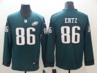 Philadelphia Eagles #86 Zach Ertz Green Long Sleeves Vapor Untouchable Limited Jersey