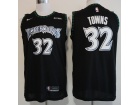 Nike Minnesota Timberwolves #32 Anthony Towns Black Swingman Jersey