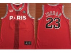 Jordan X Paris Saint-Germain #23 Michael Jordan Red Basketball Jersey