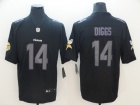 Minnesota Vikings #14 Stefon Diggs Black Impact Vapor Limited Jersey