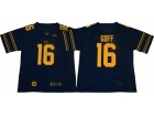 California Golden Bears #16 Jared Goff Blue College Football Jerseys