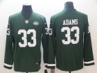 New York Jets #33 Jamal Adams Black Long Sleeves Vapor Untouchable Limited Jersey