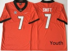 Youth Georgia Bulldogs #7 D'Andre Swift Red Limited Jersey