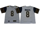 California Golden Bears #8 Aaron Rodgers White College Football Jerseys