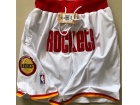 Houston Rockets  White Throwback Shorts