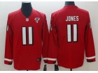 Atlanta Falcons #11 Julio Jones Red Long Sleeves Men's Vapor Untouchable Limited Jersey