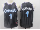 Youth Orlando Magic #1 Penny Hardaway Black Strips Jersey