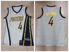 Nike Indina Pacers #4 Victor Oladipo Gray City Basketball Jersey