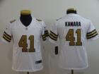 Youth New Orleans Saints #41 Alvin Kamara White Color Rush Limited Football Jersey