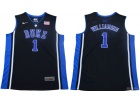 Duke Blue Devils #1 Zion Williamson Black Elite College Basketball Jersey