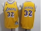 Youth Los Angeles Lakers #32 Magic Johnson Yellow Throwback Jersey