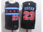 Nike Chicago Bulls #23 Michael Jordan Black City Jersey