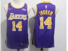 Nike Los Angeles Lakers #14 Brandon Ingram Purple New Style Swingman Jersey