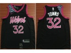 Nike Minnesota Timberwolves #32 Anthony Towns Black Pink City Swingman Jersey