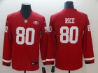 San Francisco 49ers #80 Jerry Rice Red Long Sleeves Vapor Untouchable Limited Jersey