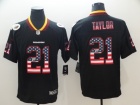 Washington Redskins #21 Sean Taylor Black USA Flag Fashion Vapor Untouchable Limited Jersey