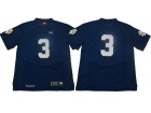 Norte Dame Fighting Irish #3 Joe Montana Blue Jersey