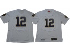 Norte Dame Fighting Irish #12 Ian Book White Jersey