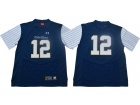 Norte Dame Fighting Irish #12 Ian Book Blue With White Sleeves Jersey