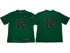 Norte Dame Fighting Irish #12 Ian Book Green Jersey