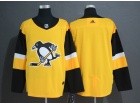 Adidas Pittsburgh Penguins Blank Yellow Statudim Hockey Jersey