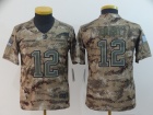 Youth New England Patriots #12 Tom Brady Camo Salute to Service Limited Jersey