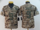 Youth New Orleans Saints #9 Drew Brees Camo Salute to Service Limited Jersey