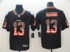 Miami Dolphins #13 Dan Marino Green Black USA Flag Vapor Untouchable Limited Jersey