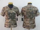 Woman Denver Broncos #58 Von Miller Camo Salute to Service Limited Jersey