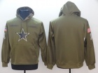 Dallas Cowboys Green Salute To Service Hoodies