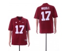 Alabama Crimson Tide #17 Jaylen Waddle Red Limited Jersey