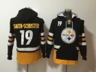 Pittsburgh Steelers #19 JuJu Smith-Schuster Black Pullover Pocket Hoodies