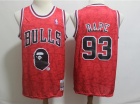 BAPE x Mitchell & Ness Chicago Bulls #93 Bape Red Swingman Jersey