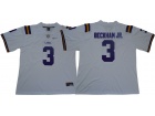 LSU Tigers #3 Odell Beckham Jr White Limited Football Jerseys