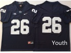 Youth Penn State Nittany Lions #26 Saquon Barkley Blue Jersey