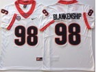 Georgia Bulldogs #98 Rodrigo Blakenship White College Football Jersey